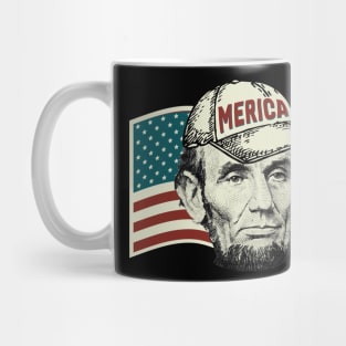 4th of july  - abraham - merica Mug